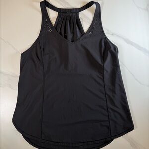 Lululemon Athletica Black Racerback Blouse